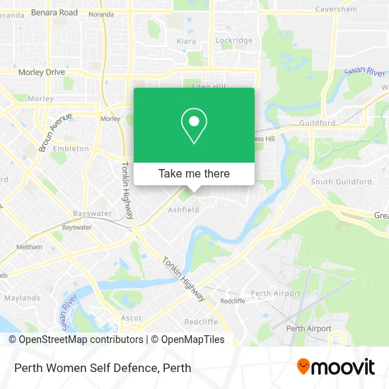 Mapa Perth Women Self Defence