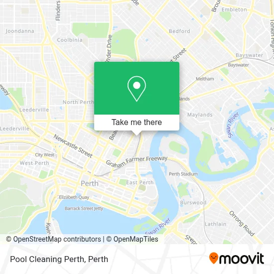 Pool Cleaning Perth map