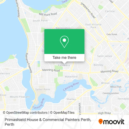 Mapa Primashield House & Commercial Painters Perth