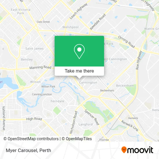 Mapa Myer Carousel