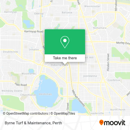 Mapa Byrne Turf & Maintenance