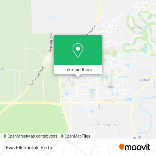 Mapa Bws Ellenbrook