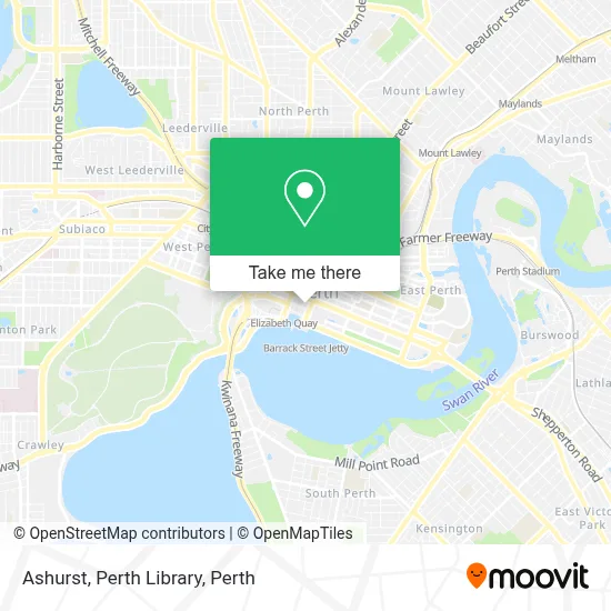 Ashurst, Perth Library map