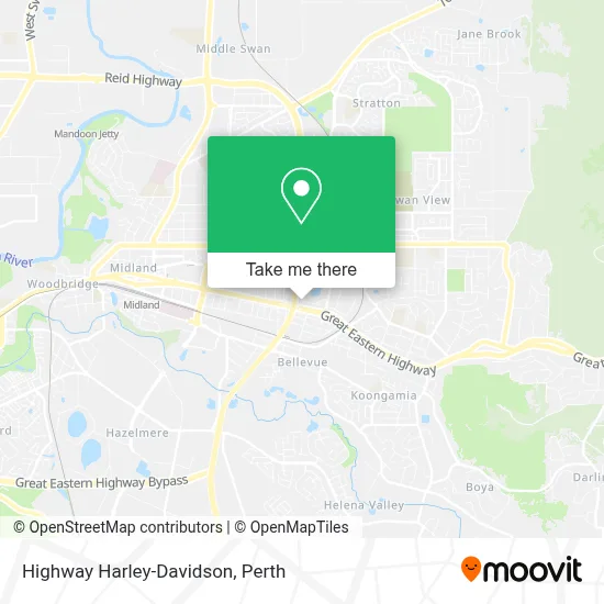 Mapa Highway Harley-Davidson