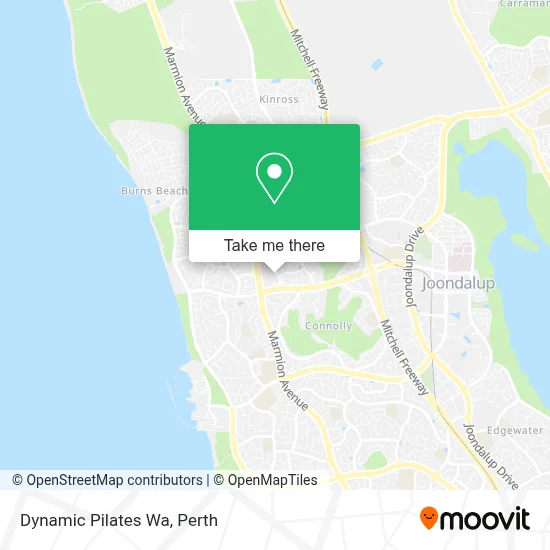 Mapa Dynamic Pilates Wa