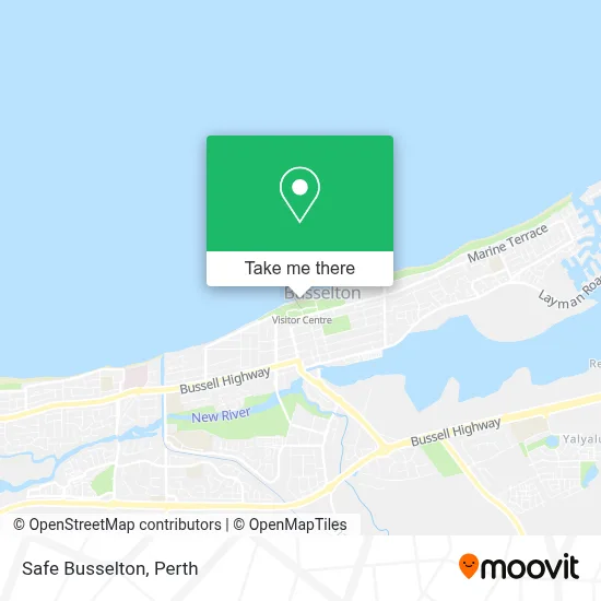 Mapa Safe Busselton