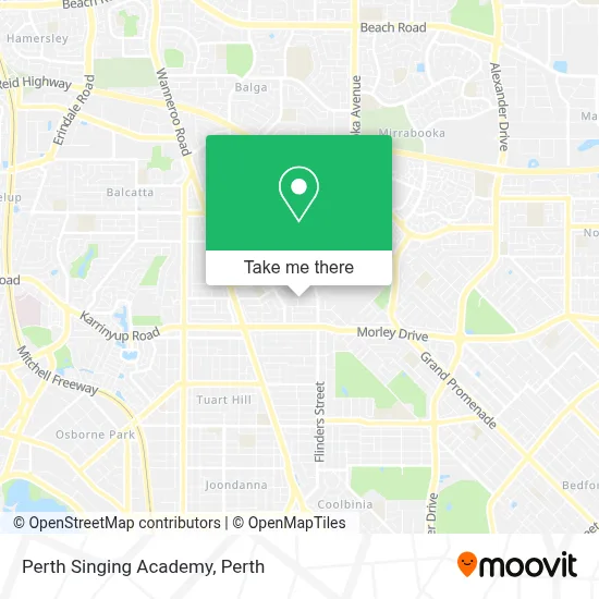 Mapa Perth Singing Academy