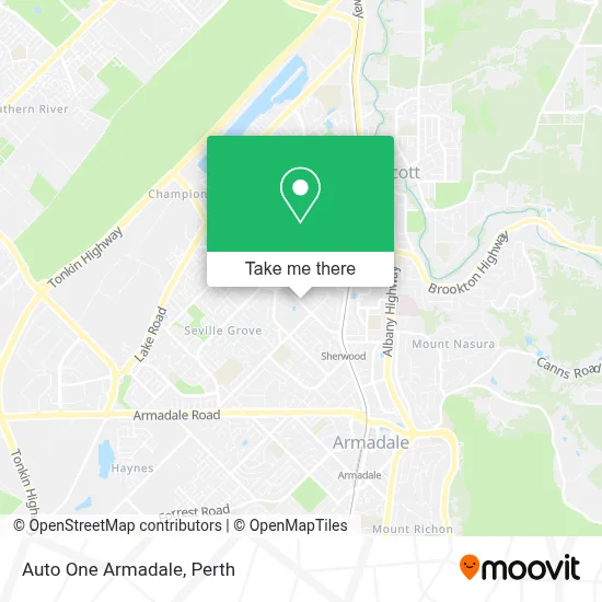 Mapa Auto One Armadale