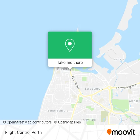 Mapa Flight Centre