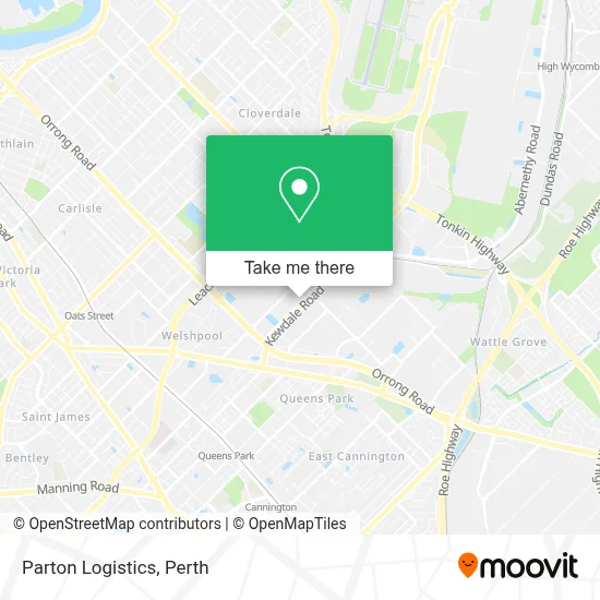 Parton Logistics map