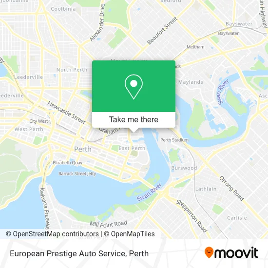 Mapa European Prestige Auto Service