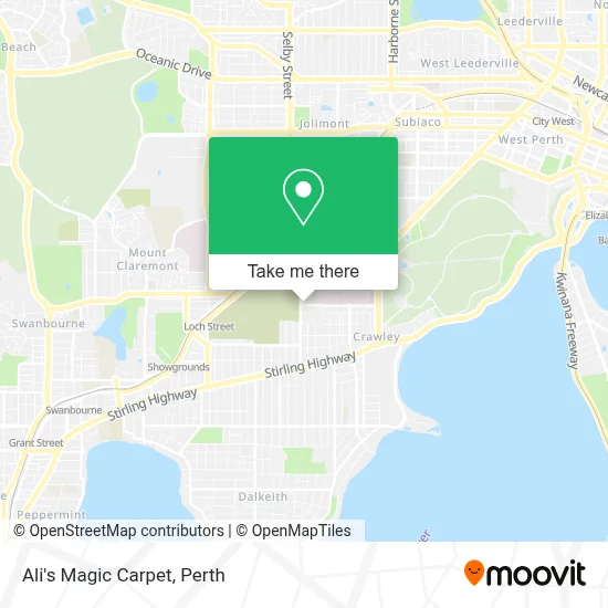 Mapa Ali's Magic Carpet