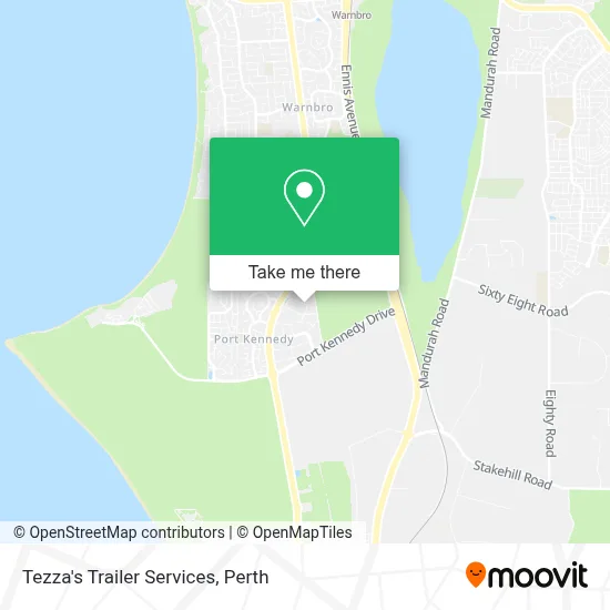 Mapa Tezza's Trailer Services