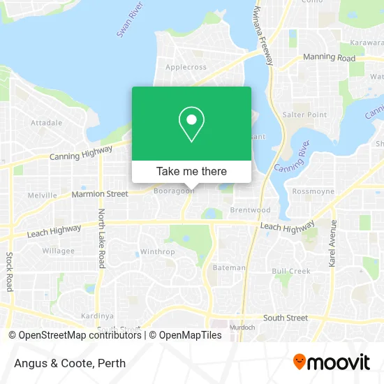 Mapa Angus & Coote