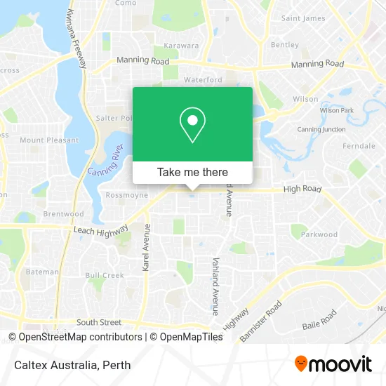 Mapa Caltex Australia