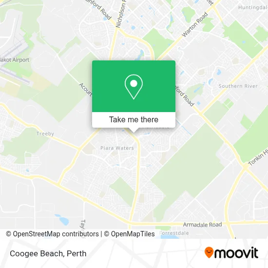 Mapa Coogee Beach