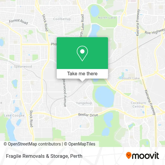 Mapa Fragile Removals & Storage