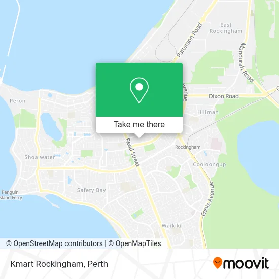 Mapa Kmart Rockingham