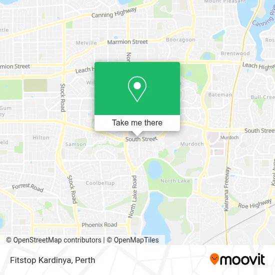 Mapa Fitstop Kardinya