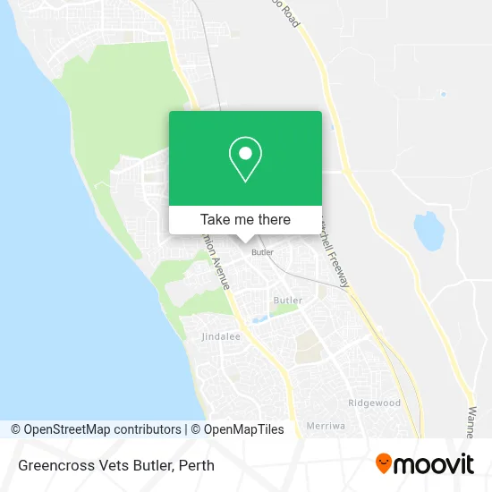 Mapa Greencross Vets Butler