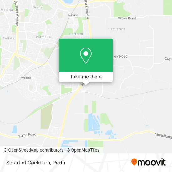 Mapa Solartint Cockburn