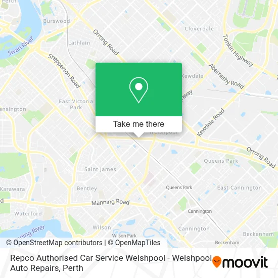 Repco Authorised Car Service Welshpool - Welshpool Auto Repairs map