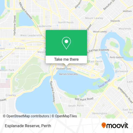 Mapa Esplanade Reserve