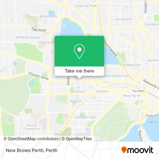 Mapa New Brows Perth