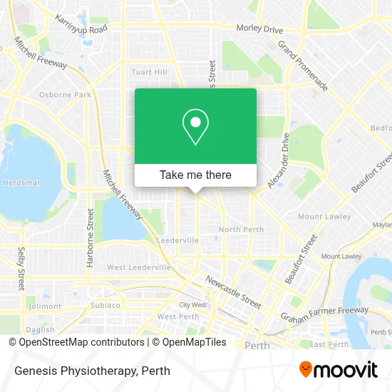 Mapa Genesis Physiotherapy