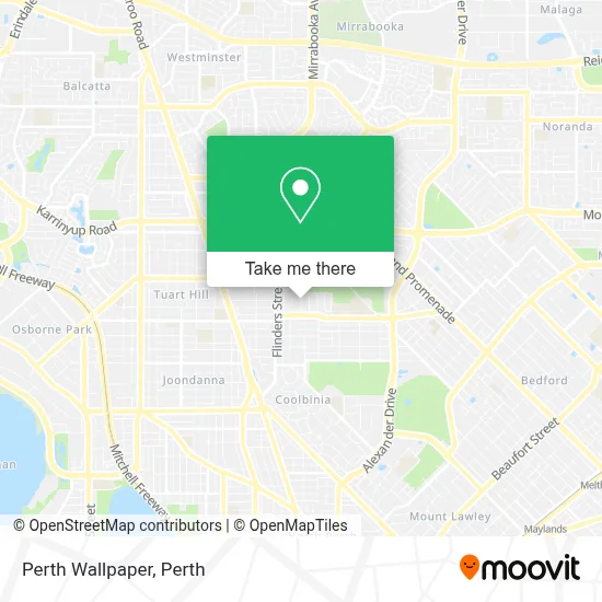 Mapa Perth Wallpaper