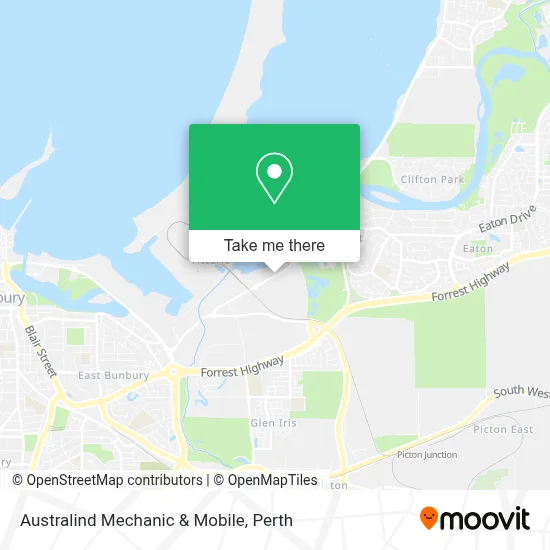 Mapa Australind Mechanic & Mobile