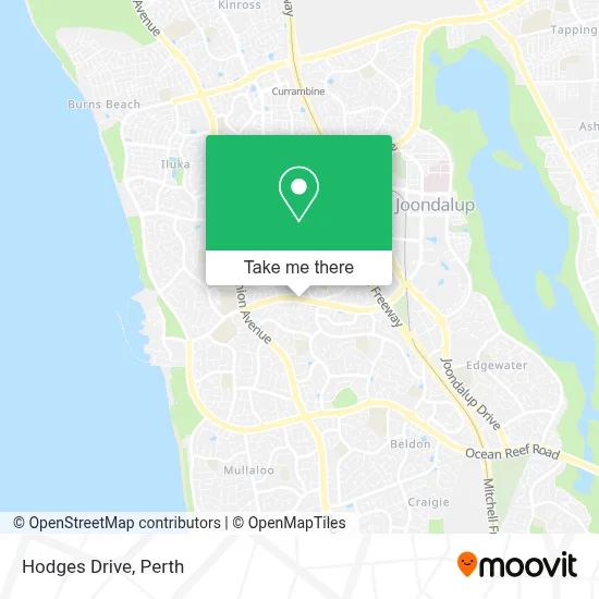 Mapa Hodges Drive