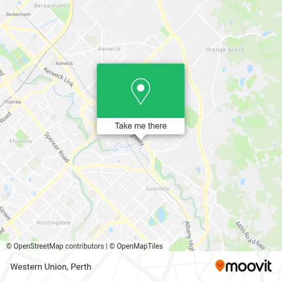 Mapa Western Union