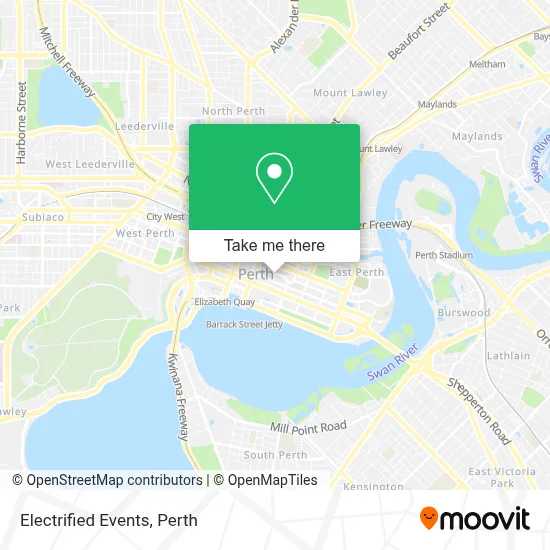 Electrified Events map
