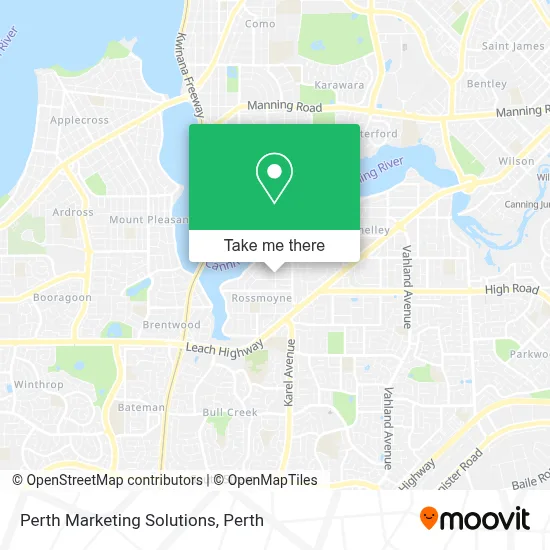 Mapa Perth Marketing Solutions
