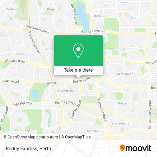 Mapa Reddy Express