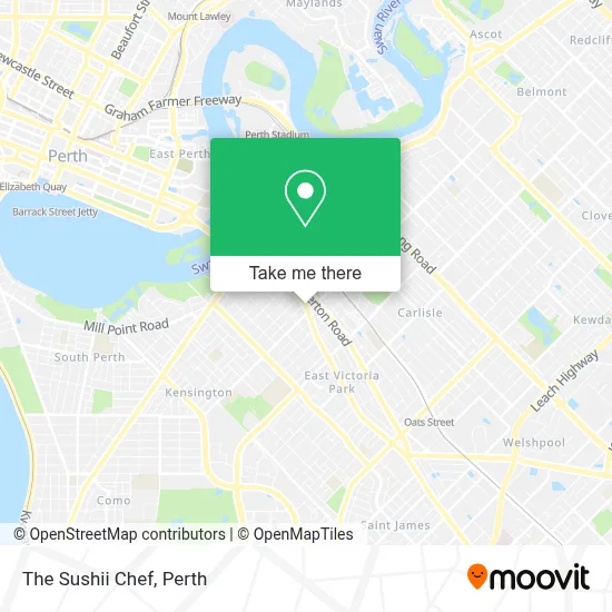 Mapa The Sushii Chef