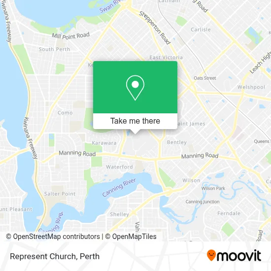Mapa Represent Church