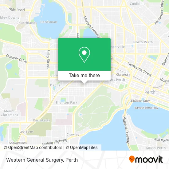 Mapa Western General Surgery