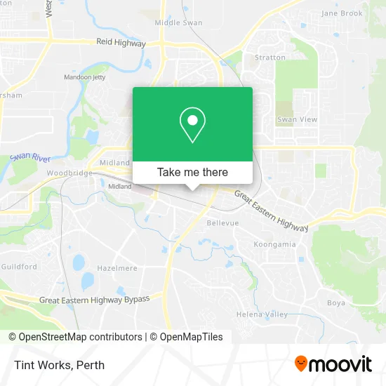 Mapa Tint Works