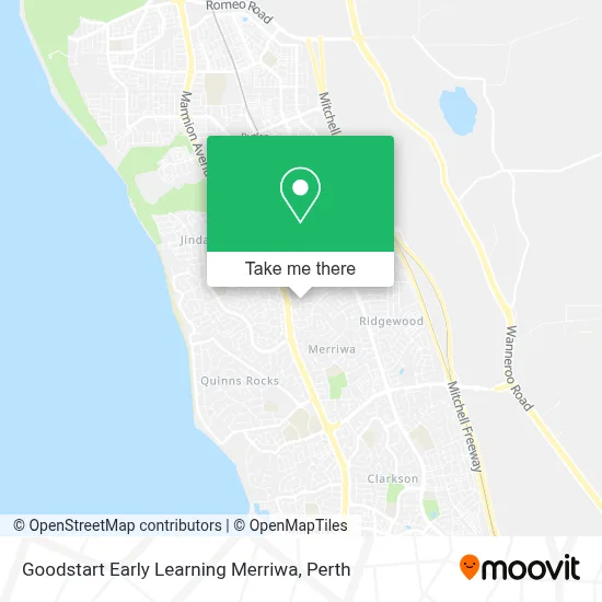 Mapa Goodstart Early Learning Merriwa