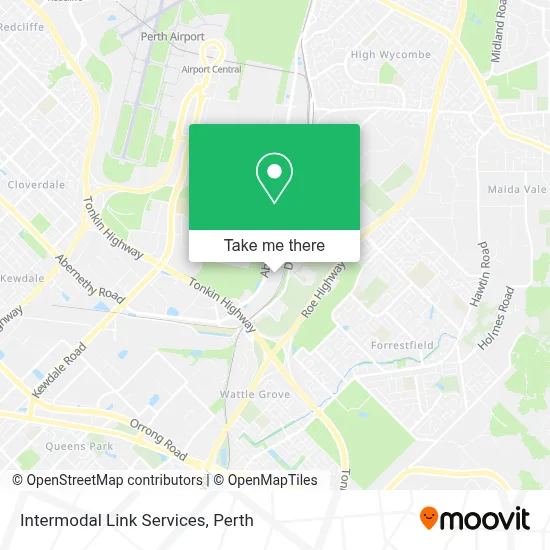 Intermodal Link Services map