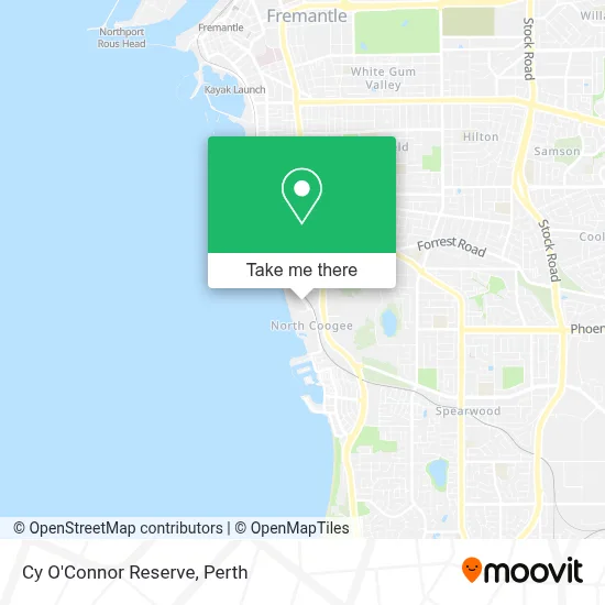 Mapa Cy O'Connor Reserve