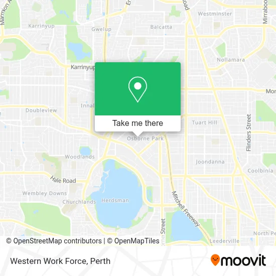Mapa Western Work Force