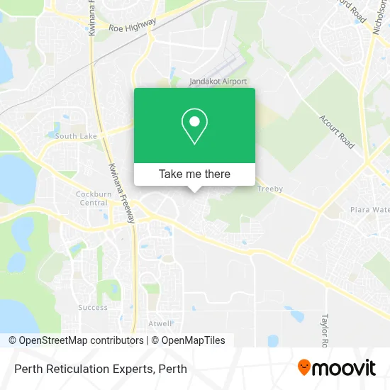 Mapa Perth Reticulation Experts