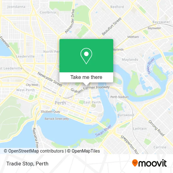 Mapa Tradie Stop