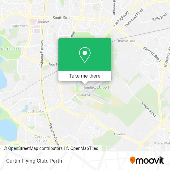 Mapa Curtin Flying Club