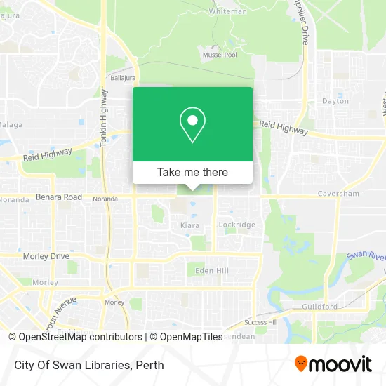Mapa City Of Swan Libraries