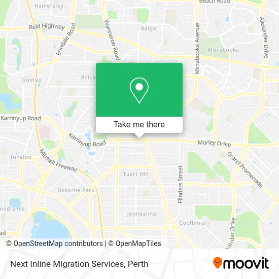 Mapa Next Inline Migration Services