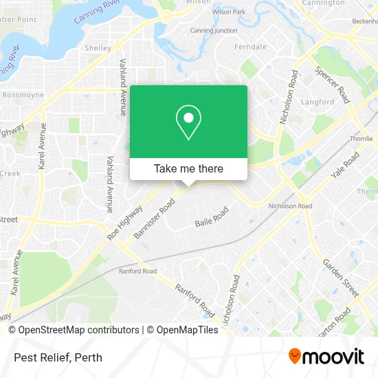 Mapa Pest Relief